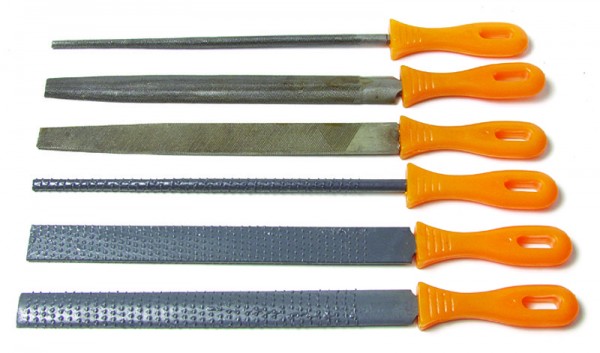 6 Pcs/Set File Rasp Plastic Handle