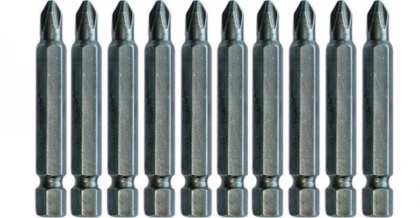 10 pcs/set Screwdriver bit S2 PH-2x50 mm